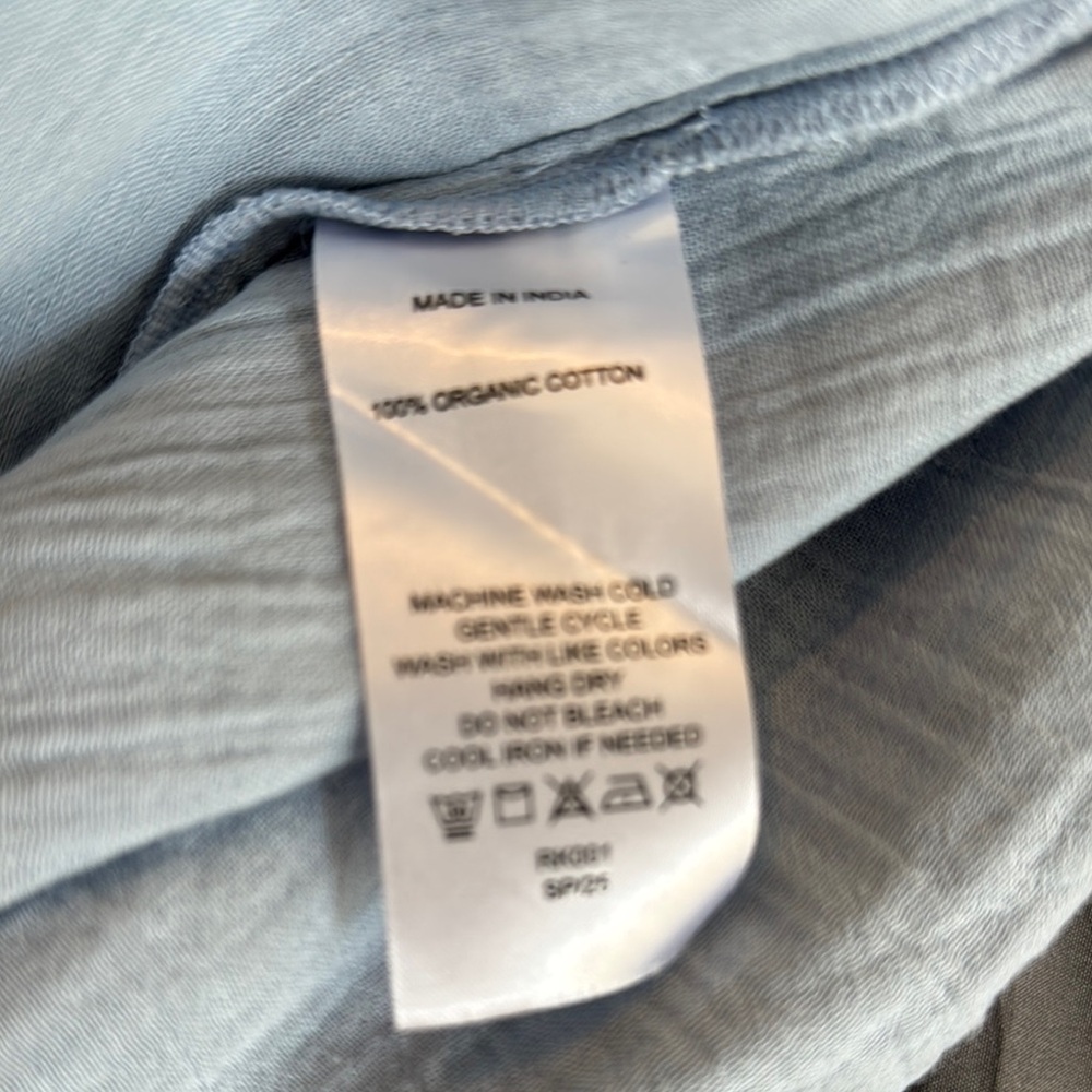 Quince Sky Blue Textured Shirt - Picture 5 of 5
